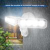 SANSI 7000LM LED Motion Sensor Outdoor Security Light 54W Floodlight Wall Lamp