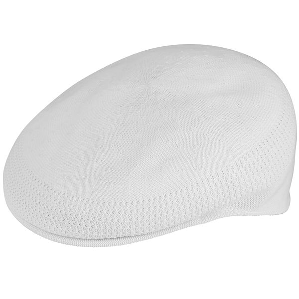 Kangol Tropic Ventair 504 Flat Cap, White, Large