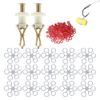 Zasvec Pellet Bait Bands Pack of 2 Bait Clip Micro Bait Rings Elastic with 300 Rings Pellet Tape Bait Banderole Bands for Carp Fishing Pellet Bait Bands for Fixing Bait