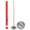 2pcs Combo 12" & Pocket Probe Meat Cooking Thermometer Stem BBQ Turkey Deep Fry