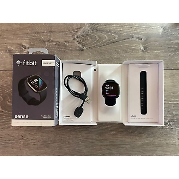 Fitbit Sense Smartwatch Fitness Health Tracker GPS Heart Rate Large Small