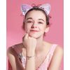 6 PCS Reversible Sequin Cat Ears Headband Hair Bands Hoops Cosplay Props Hair Accessories for Women Girls Children Multicolor