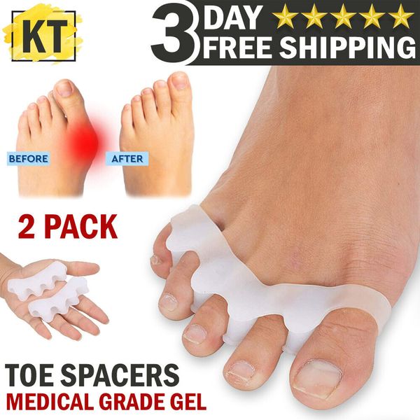 Toe Separators Straightener Medical Gel Bunion Corrector Toes Spacer Pain Relief