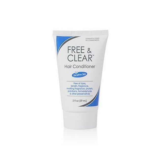 2 Pack Free & Clear Conditioner Travel Size 2Oz Each