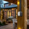 BG Electrical Outdoor Single Wall Switch, Weatherproof, Grey, 13A, IP55 Rated, WPB12