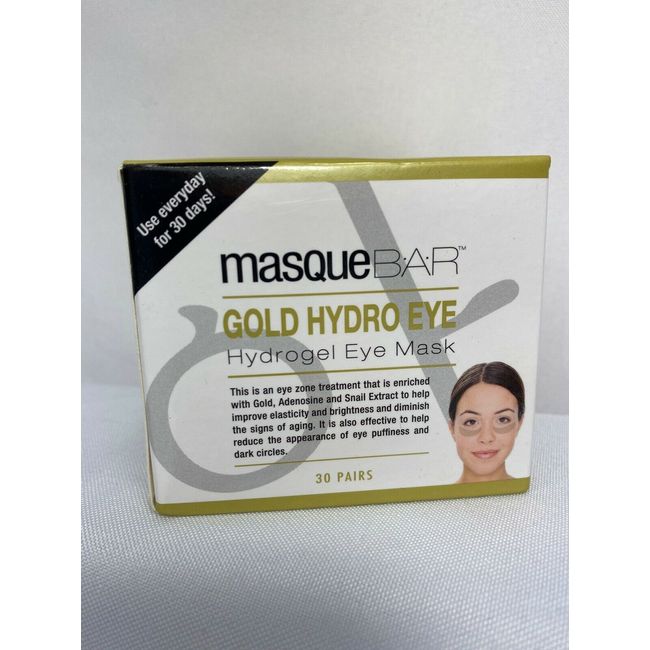 Masque BAR Gold Hydro Eye Hydrogel Eye Mask Jar 30 pairs