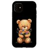 iPhone 11 Teddy Bear With Flowers Case