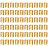 AWAVM 60PCS Wig Accessories, Dirty Braid Hair Extension Ring, Hollow Braid Decorative Ring Buckle, Hair Accessories (Gold)