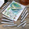 Royal & Langnickel - 12pc Graphic Microbrush Artist Markers