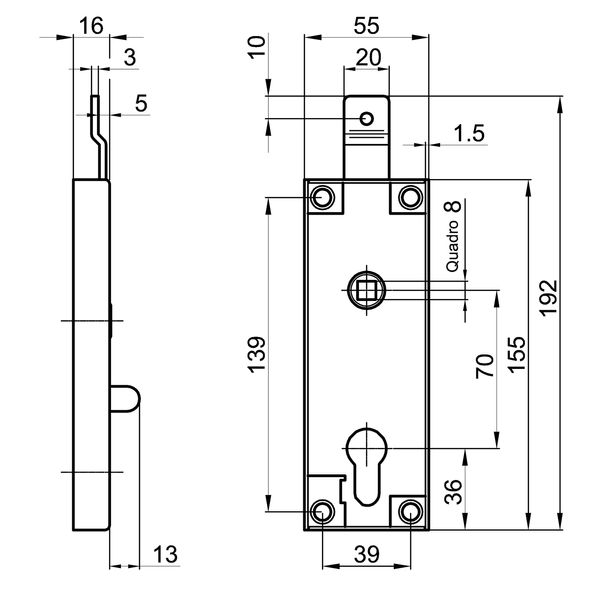 Yale Security Y9B03415 9B0 Series Lock, Matt/Nickel-Plated
