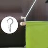 50 Pack Small Hooks, Small Screw Hooks, Small Hooks for Hanging, Tiny Screws in Hooks, Metal Ceiling Screw Hooks, Ceiling Hooks