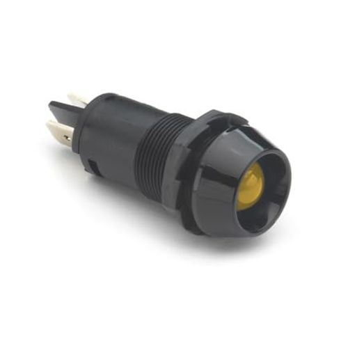 Cole Hersee PL-523-AC-BX Amber 12V LED Pilot Light (5/8-32 Bld Boxed)