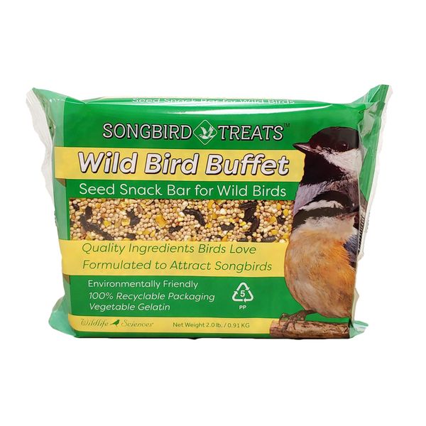 Songbird Treats Wild Bird Buffet Seed Bar | 2 lb Wild Bird Seed Cake (Wild Bird Buffet) Product Name Suggest a change