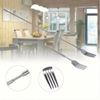 Extendable Fork, Telescopic Fork, Long Fork, Fork with Extendable Handle, Long Handle Fork, Stainless Steel Dinner Fork, Extending for BBQ Tableware Supplies, Extends 25.4 inch (1 pcs)