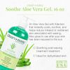 Clean + Easy Soothe Aloe Vera Gel Post Waxing Treatment, Calms and Soothes Irritated Skin After Waxing, Non-greasy and Gets Rid Of Excess Wax Residue, 16 oz