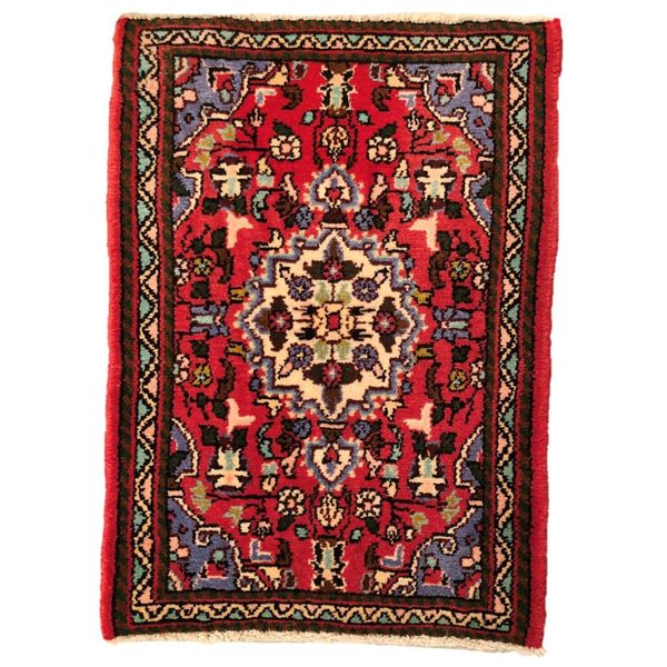 75 x 53 cm | Vintage Handmade Persiann Carpet Door Mat Small Oriental Wool Rug