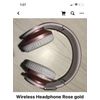 Wireless Bluetooth Headphones.rose Gold Color