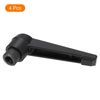 sourcing map 4Pcs M8 Adjustable Knobs Handle Female Thread Push Button Ratchet Quick Release Locking Rotating Bolt for Lathe Machinery, Black
