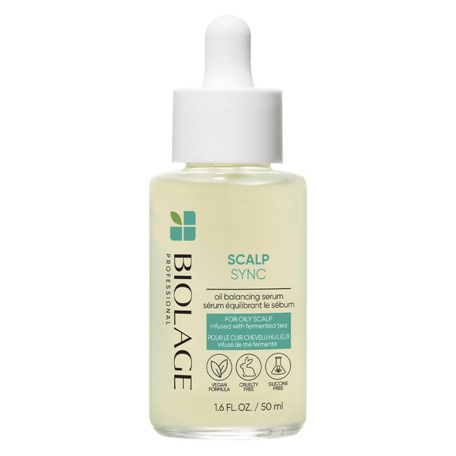 Biolage Scalp Sync Oil Balancing Serum | Absorbs & Reduces Excess Oil | For Oily Scalp | Paraben & Silicone-Free | Vegan | Cruelty Free | Leave-In Serum For Oil Reduction