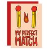Perfect Match Pun A6 Card