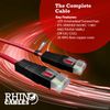 rhinocables X-Over Cat5e Ethernet Cable, RJ45 Cable, Twisted Pair Crossover Cable Network LAN Cat5 Patch Lead, Coloured Internet Cable (10m, Red)