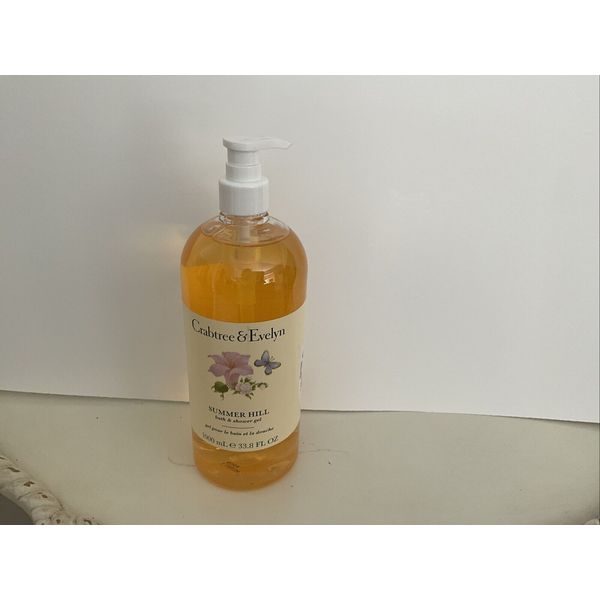 Crabtree & Evelyn Summer Hill EXTRA LARGE Bath Body Shower Gel Wash 33.8 oz