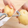 VOGARB Vegetable Peeler, Y Shape Straight/Serrated/Julienne Peelers for Kitchen, 3 Pieces Stackable Set