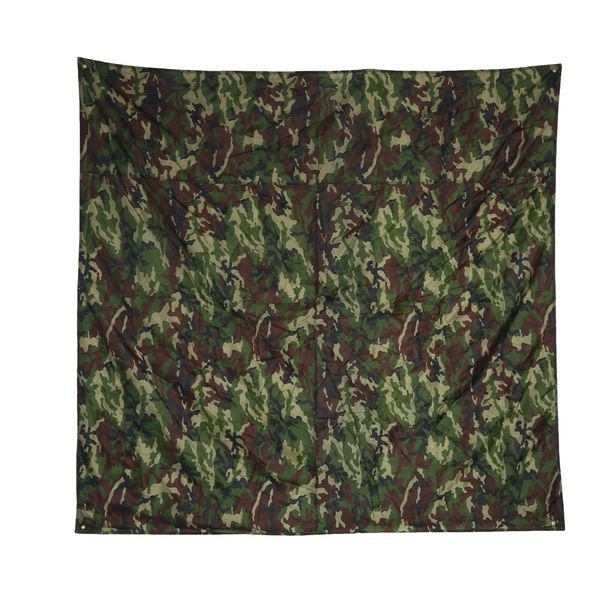 Camouflage Tent Tarp Waterproof Picnic Mat Lightweight Portable Floden Blanket for Camping Picnic Beach (2 x 2 m)