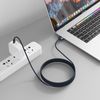 Aurioen Magnetic 3 to USB-C Cable Blue