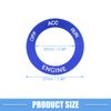 Engine Start Button Sticker for Dodge Charger Challenger Aluminum Alloy Blue