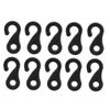 10pcs Camping Tent Hook Canopy Windproof Hook Plastic Shock Bungee Cord Hook Elastic Rope End Buckle