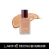 Lakme Perfecting Liquid Foundation, Pearl Waterproof Full Coverage Long Last 27