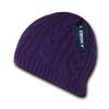 DECKY Braidy Knit Beanie, Purple