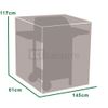 KCT Outdoor Weatherproof Durable BBQ Cover - Medium