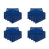 48 Pack 12"x12" Non Slip Interlocking Self Drainage Tiles - 1/2" Thick, Blue