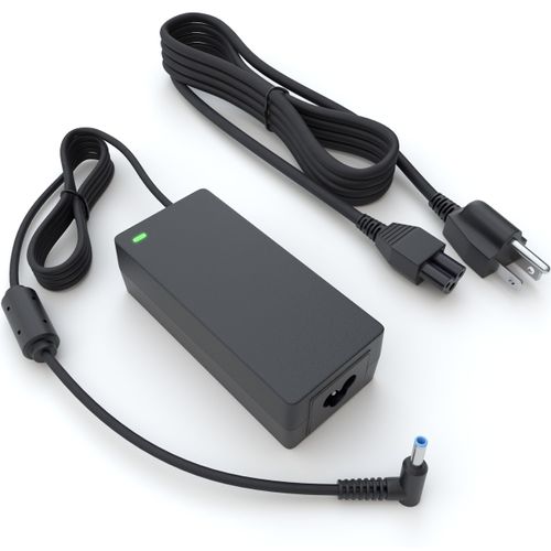PowerSource 19.5V 65W 45W UL Listed 14Ft Long HP Smart Blue Tip AC Adapter for Many Models Including X360 Pavilion, Envy, Spectre, Elitebook, ProBook, Stream, and More Laptop Power-Supply Charger Cord