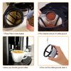 sourcing map 4Pcs 4 Cup Coffee Filter Basket, Reusable Coffee Filter Brew Basket Replacement, Coffee Maker Filter Basket with Closed Bottom, White