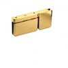 Unlacquered Brass Top or Bottom Mount Prima Pivot Hinge with Attached U-Clamp