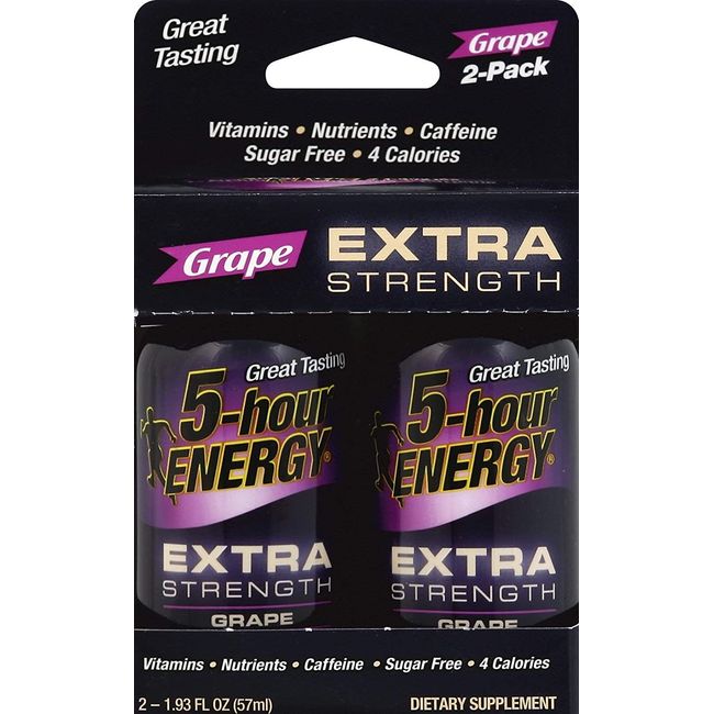 5 Hour Energy Extra Strength Grape Energy Shot, 1.93 Ounce