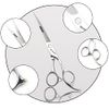 6.5" Shaving Shears, Barber Shears, Bangs Shears, Beginners, Hairdresser, Stainless Steel, Self Cut