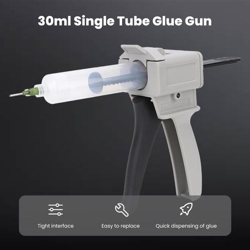 FLEXMAN 30ml Dispenser Glue Gun, Ergonomic Plastic Manual Single Tube Handle Tool for Pressing Squeezing