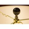 Ceramic Black Ball Antique Base Lamp Finial 2" h