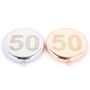 50th Birthday Compact Mirror in Silver or Rose Gold … (Silver)