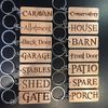 Conservatory Engraved Wooden Keyring Keychain Key Ring Tag