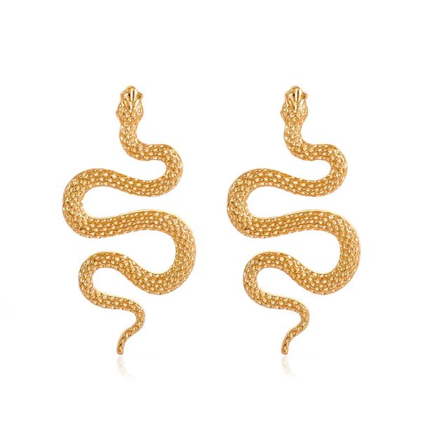 fdsmall Snake Cartilage Earring,Gold Snake Earrings Minimalist Earrings Snake Jewelry Halloween Women and Girls (gold)