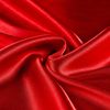 Silky Satin Charmeuse Solid Lipstick Red Fabric by The Yard
