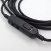 2M Black Headphone Metal Cable Audio Cord Line Gaming Headset for HyperX Cloud Mix Cloud Alpha