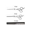 YFFSFDC Haircut Scissors Set, Haircut Scissors, Self Cut, Hair Cutting Scissors, Haircut Scissors, Hairdresser, Barber, Home Use, Set of 3