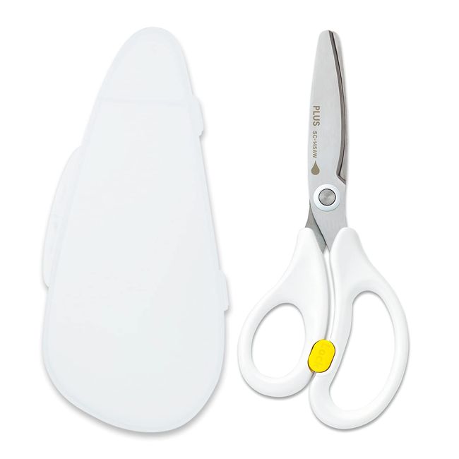 Plus SC-145AW 35-718 Food Cutter, Scissors, Nursing Food, Fit Cut Curve, Bite Cut, White