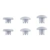 eXtremeRate Solid White Replacement Swappable Thumbsticks for PS5 Edge Controller, Custom Interchangeable Analog Stick Joystick Caps for PS5 Edge Controller - Controller & Thumbstick Base NOT Included